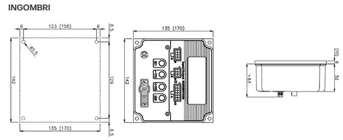 CONTROLLER 4Q BIG 300 - Multitensione 24-48V - ingombri