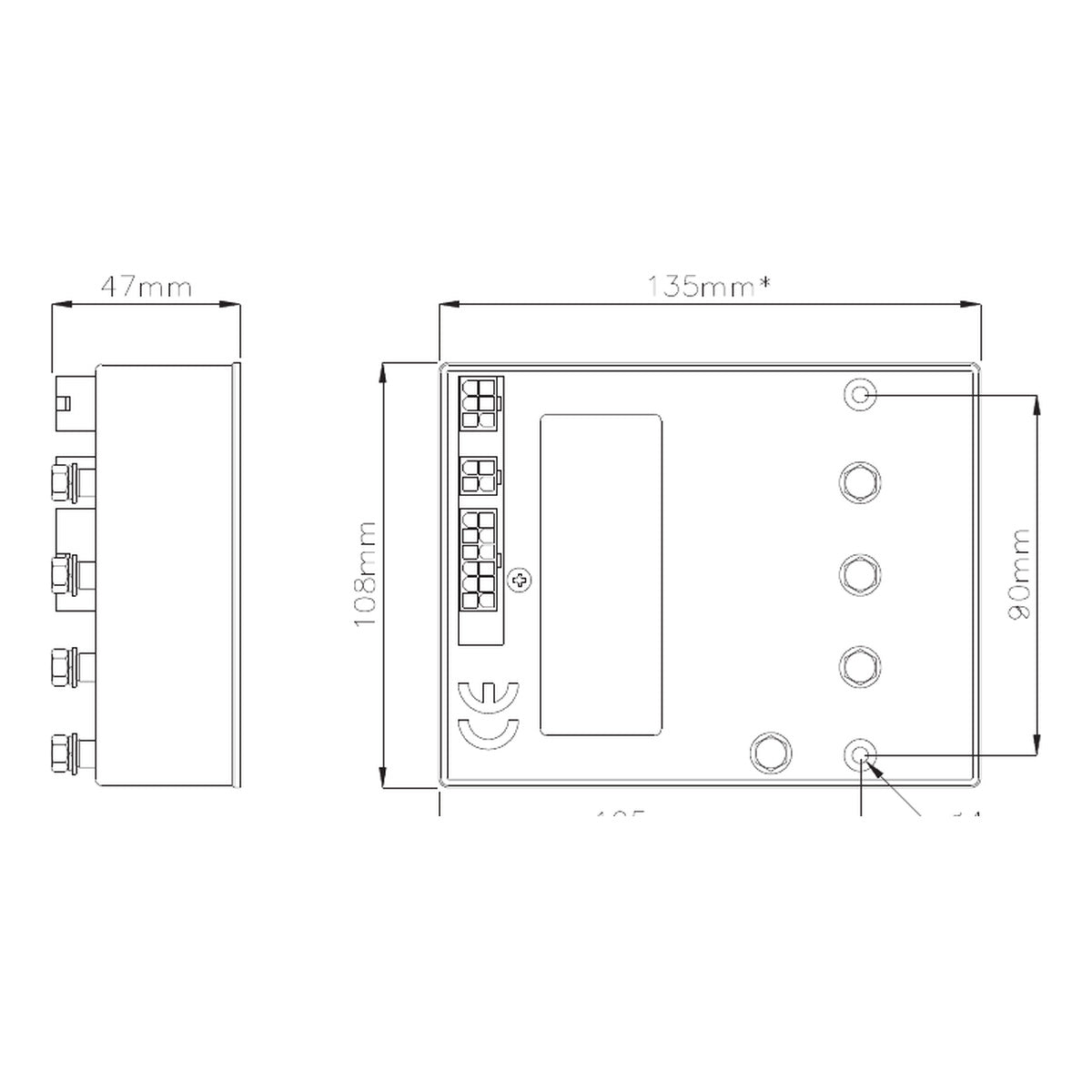CONTROLLER 4QHF3D 36V - Taglia 60A / Corrente 55A