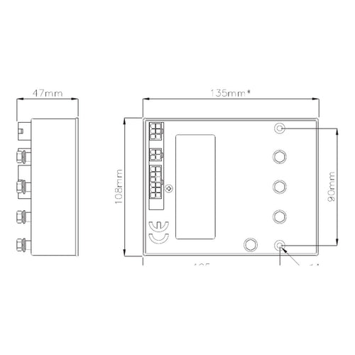 CONTROLLER 4QHF3D 24V - Taglia 140A / Corrente 121A