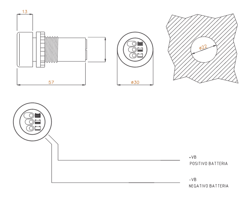Indicatore livello batteria 12V – BLM12V