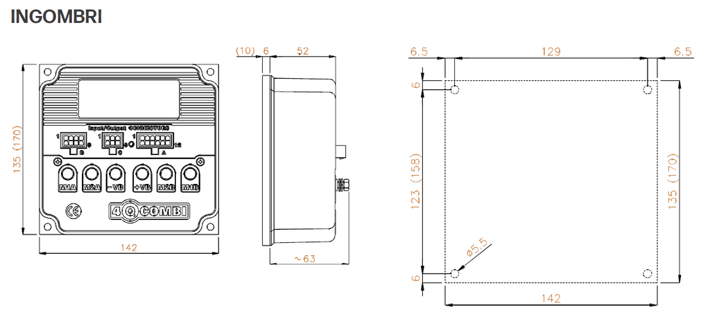 CONTROLLER 4Q COMBI 150 - Gestione 2 motori