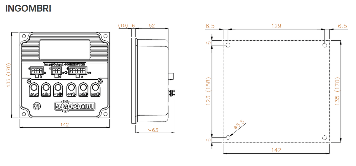 CONTROLLER 4Q COMBI 150 - Gestione 2 motori