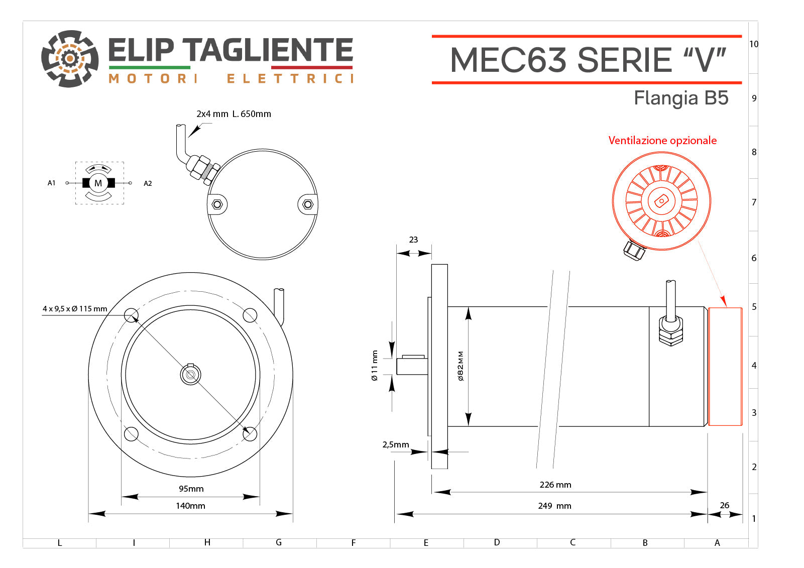 Disegno tecnico Serie V MEC63 B5