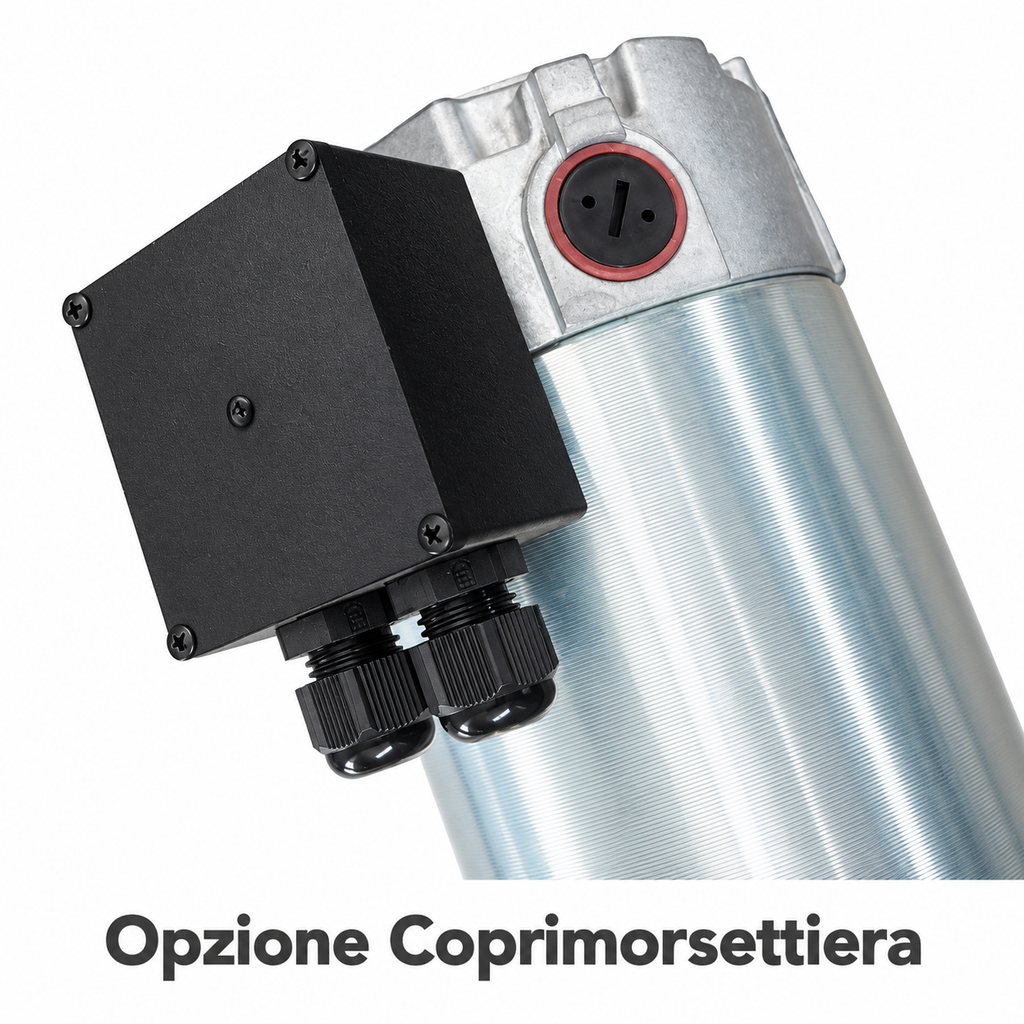 Opzione Coprimorsettiera per motori elettrici serie D, E, M e L