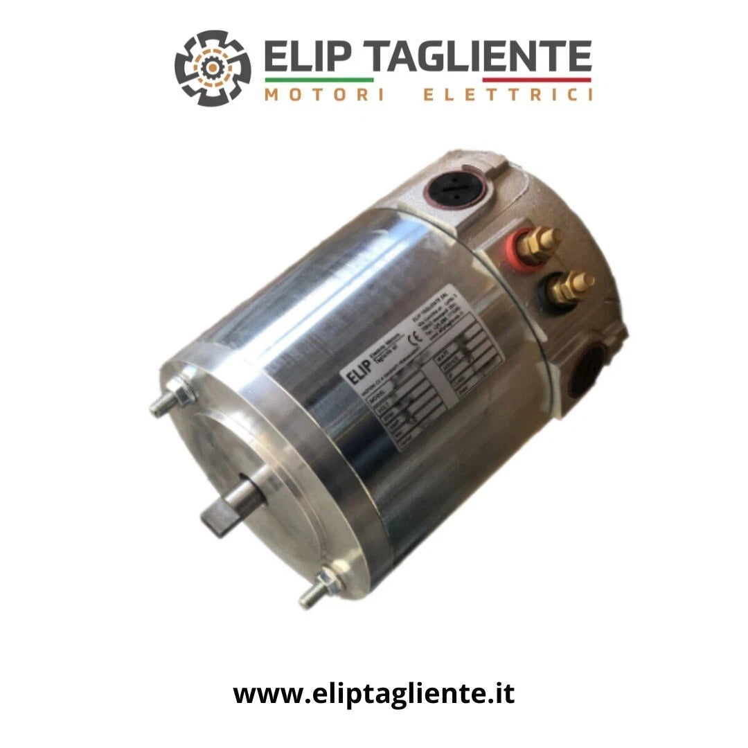 Motore elettrico DC 24V 700W CFR MP113.0458B su sfondo bianco