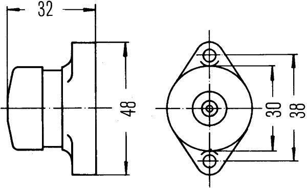 Interruttore Switch pulsante a pedale HELLA 6EJ001569-00